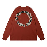 Men Long Sleeve T Shirt Fun Cartoon Printed Cotton